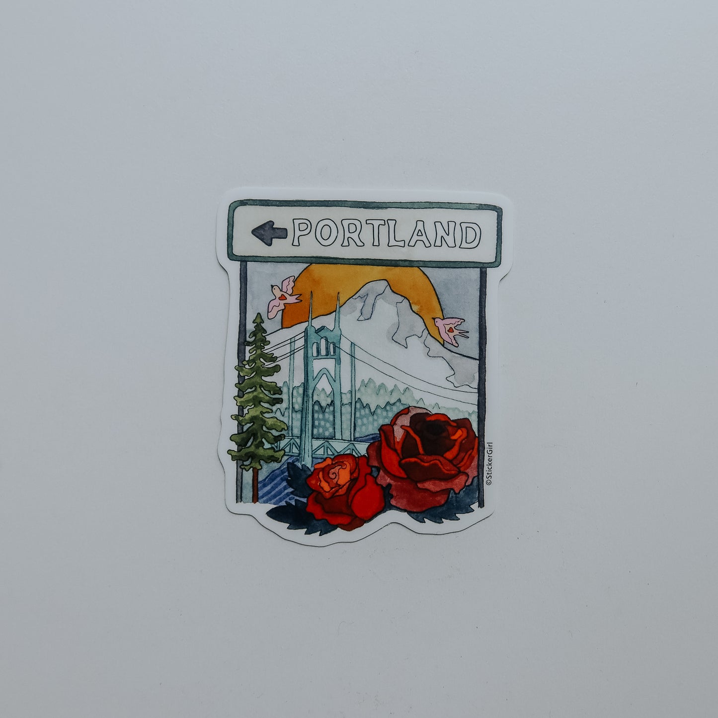 Portland Roses Vinyl Sticker