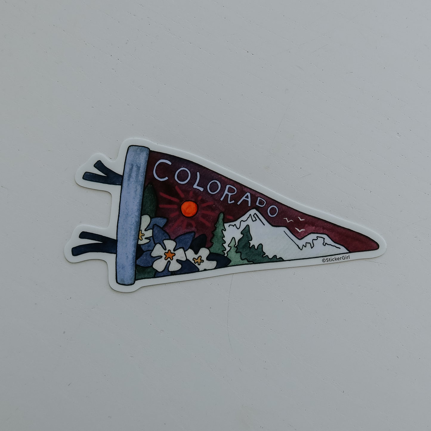 Colorado Purple Flag Sticker