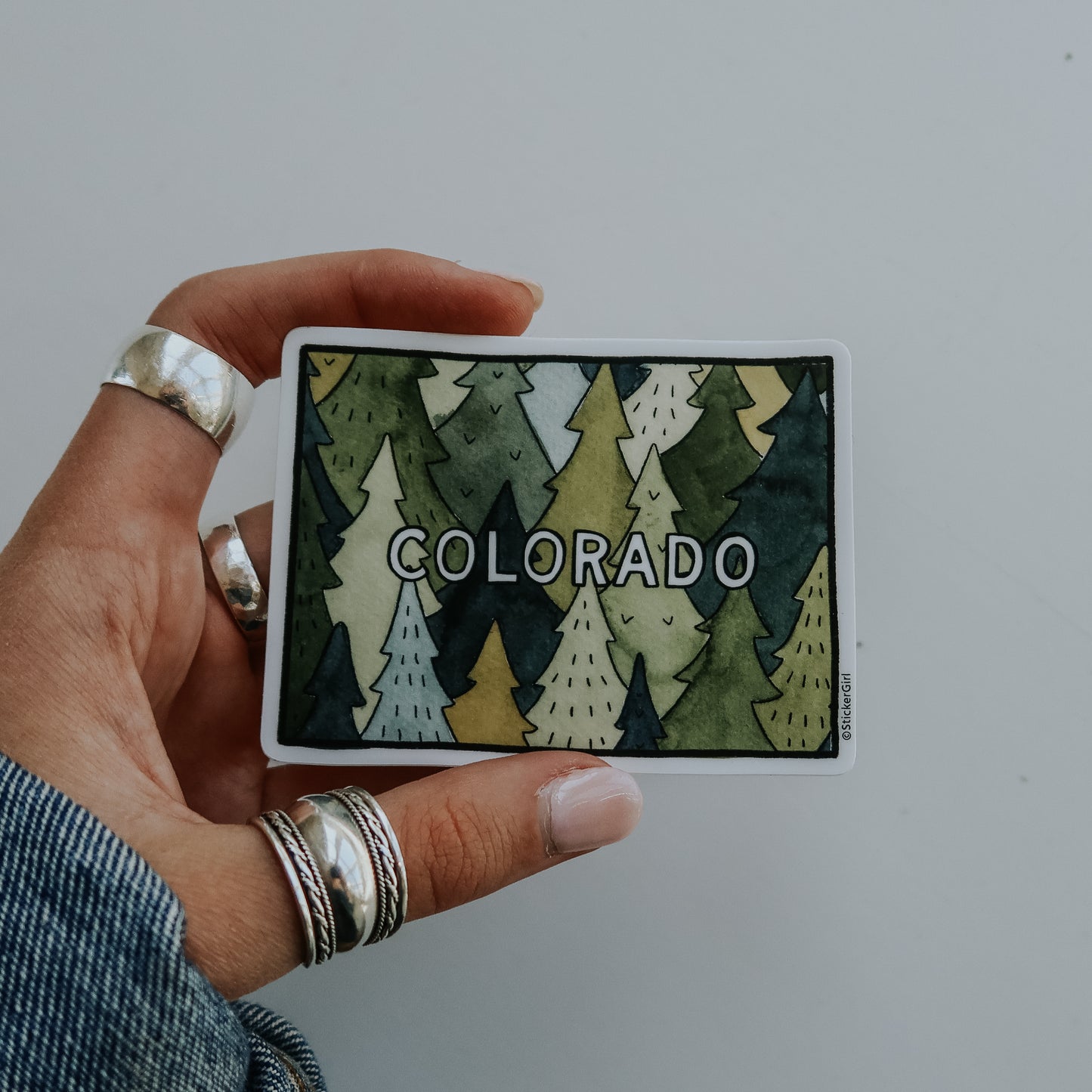 Colorado Trees Sticker