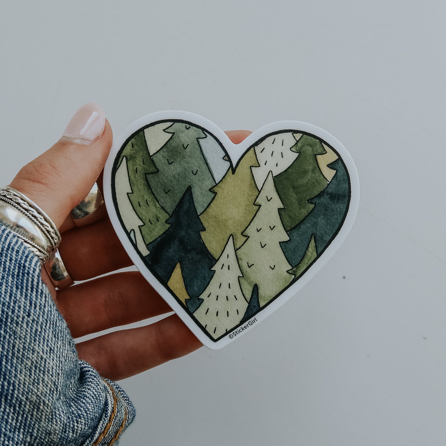 Heart Trees Sticker