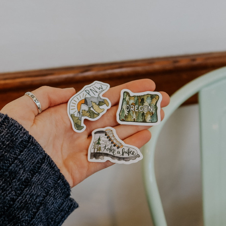 PNW Mini Sticker Set
