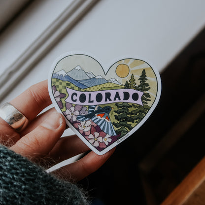 Colorado Heart Vinyl Sticker