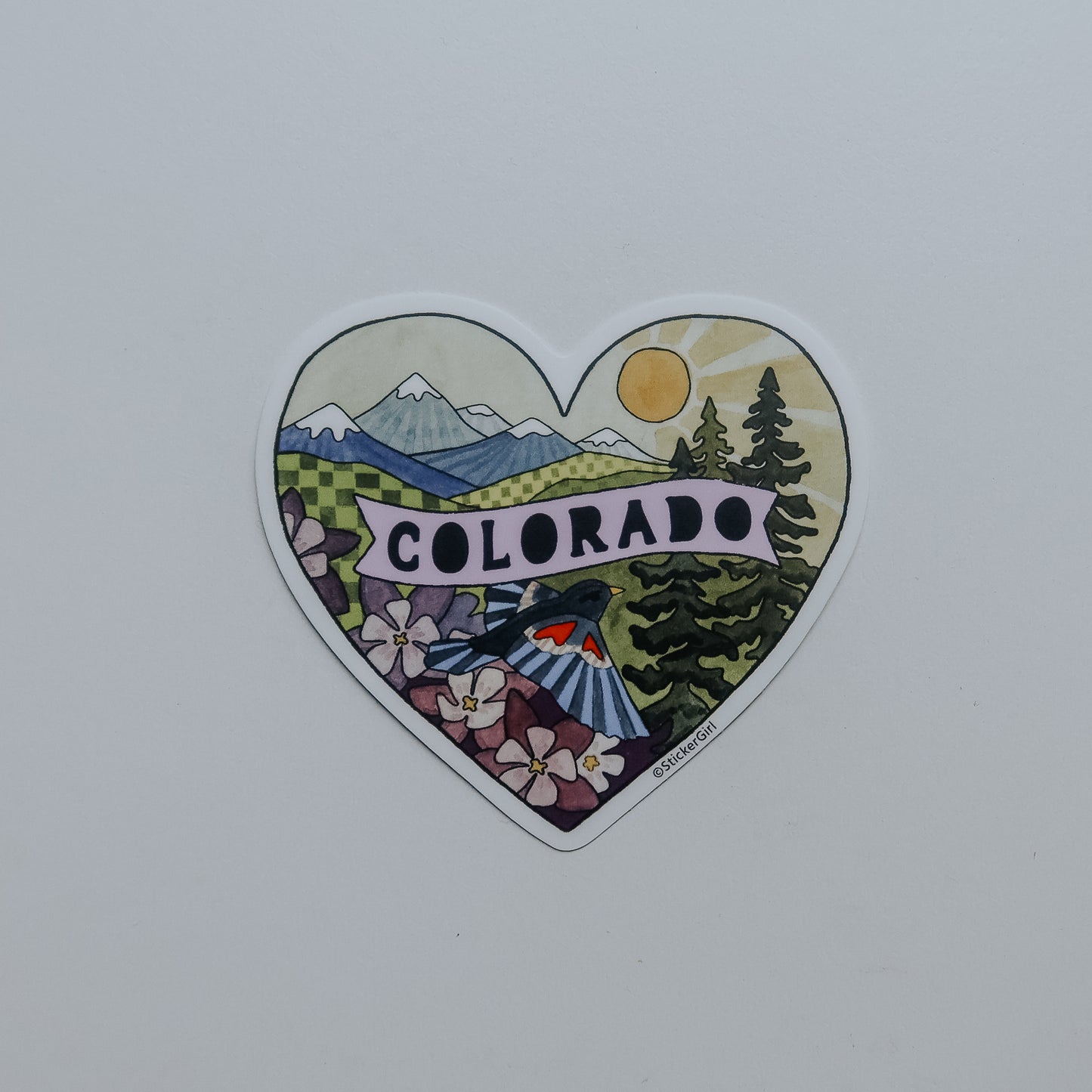 Colorado Heart Vinyl Sticker