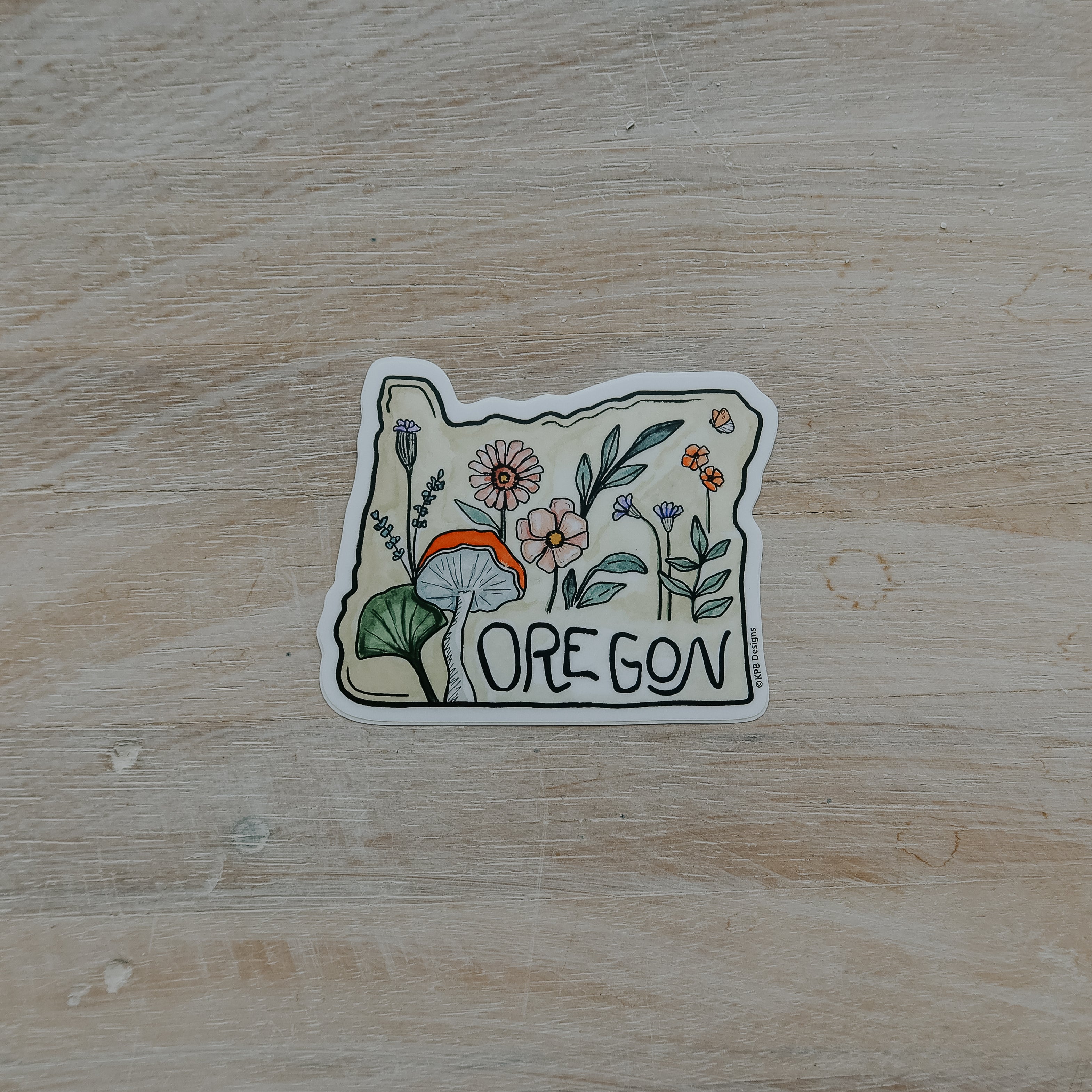 Sticker Bush Oregon Oregon Wildflowers Sticker – Sticker Girl