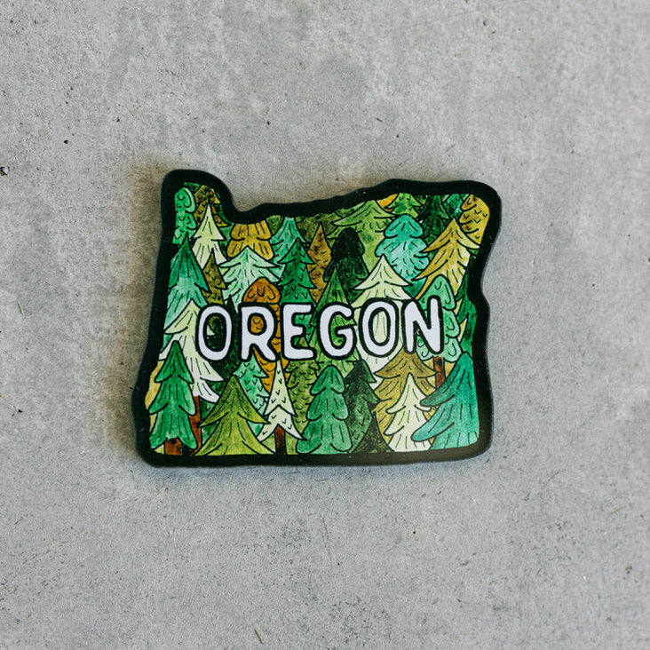 Oregon Stickers Tree Oregon Trees Magnet – Sticker Girl