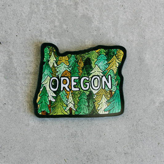 Oregon Trees Magnet