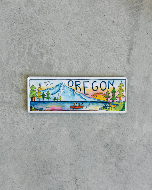 Oregon Rectangle Magnet