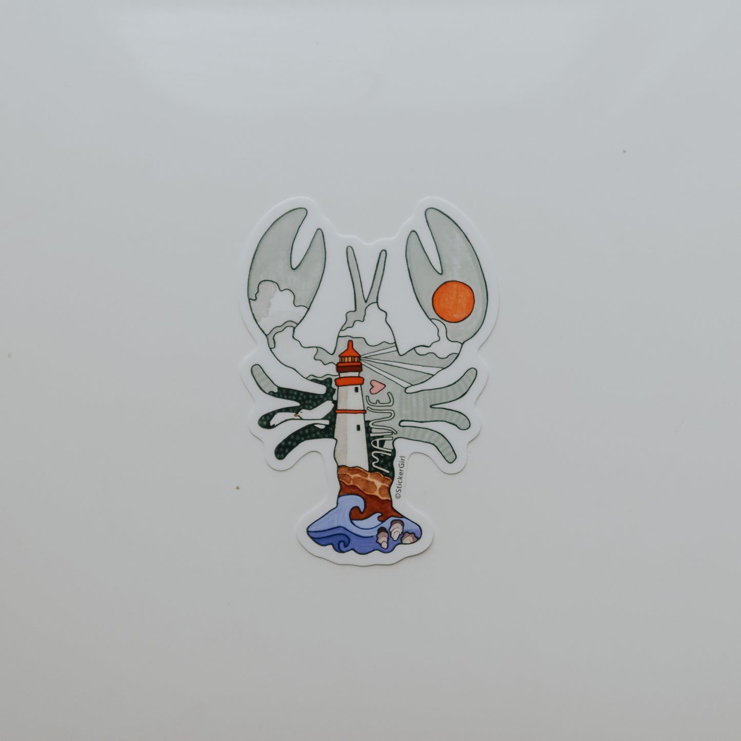Maine Lobster Outline Sticker