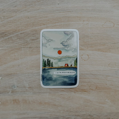 Adventure Begins Sticker