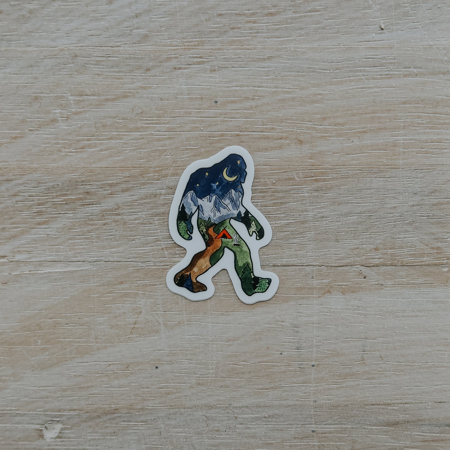 Night Sasquatch Mini Sticker