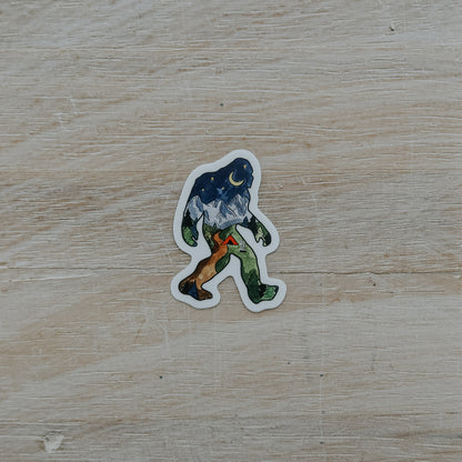Night Sasquatch Mini Sticker