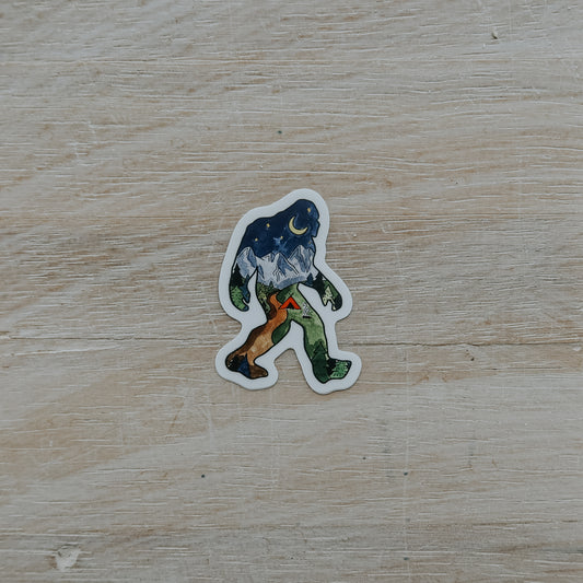 Night Sasquatch Mini Sticker