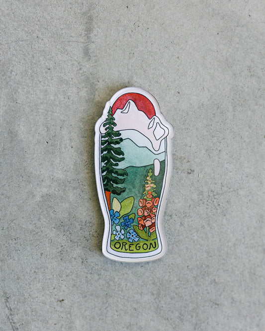 Oregon Pint Glass Magnet