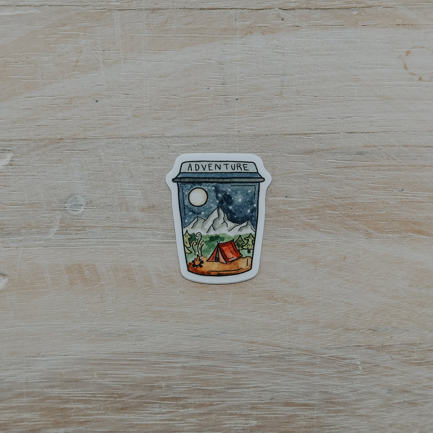 Adventure Cup Mini Sticker