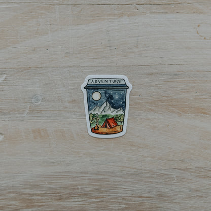 Adventure Cup Mini Sticker
