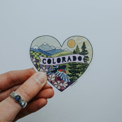 Colorado Heart Vinyl Sticker