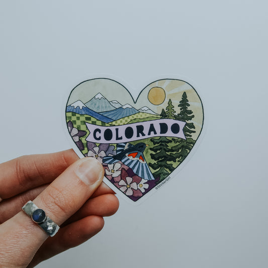 Colorado Heart Vinyl Sticker