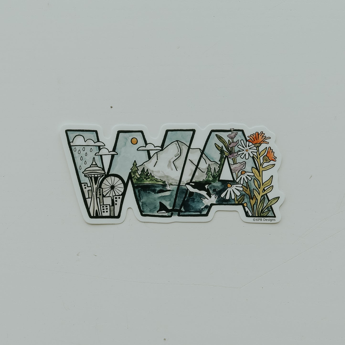 Washington Skyline Sticker