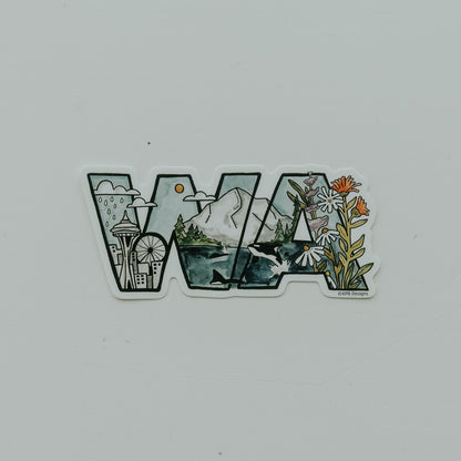 Washington Skyline Sticker