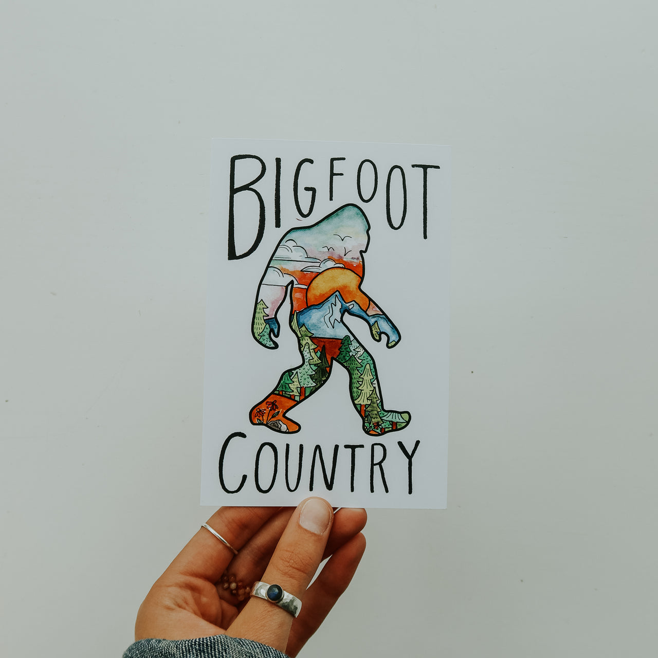 Bigfoot Country Postcard