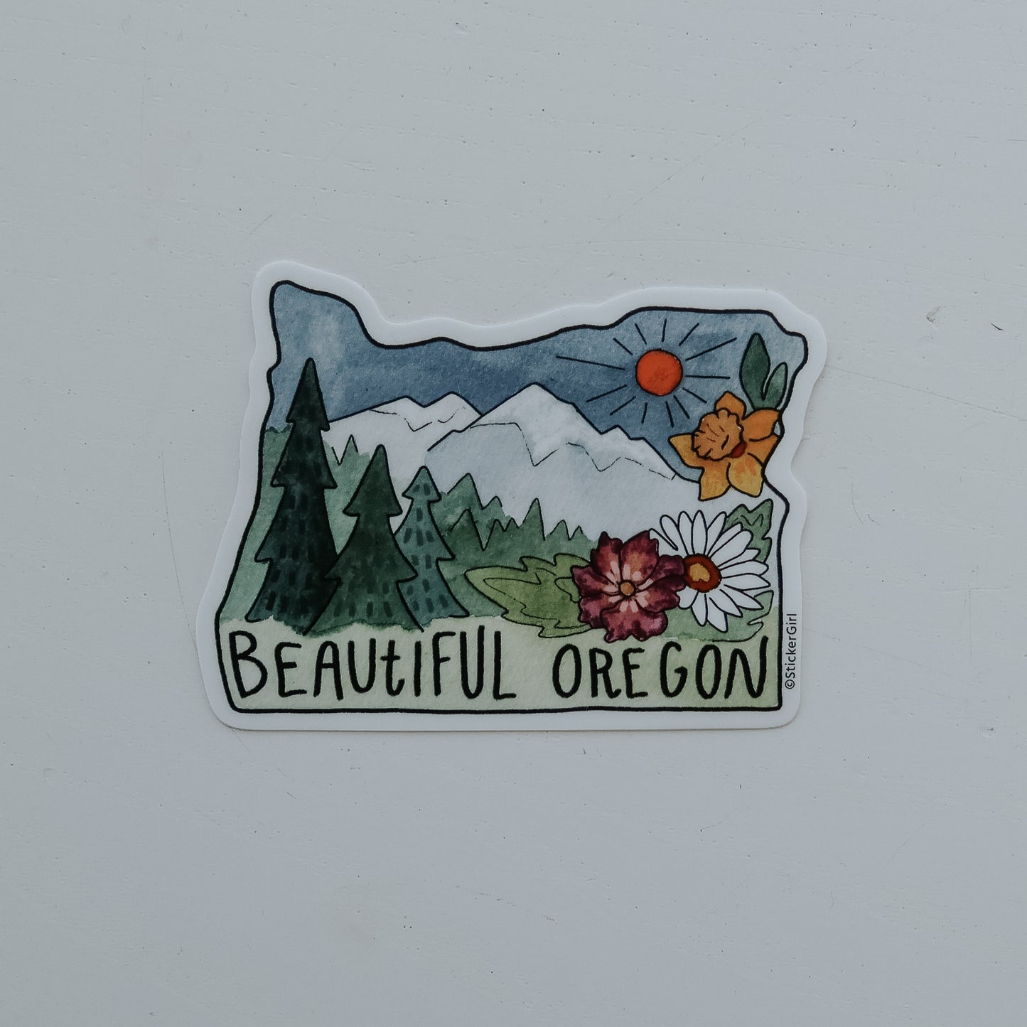 Beautiful Oregon Sticker