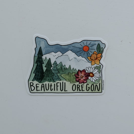 Beautiful Oregon Sticker