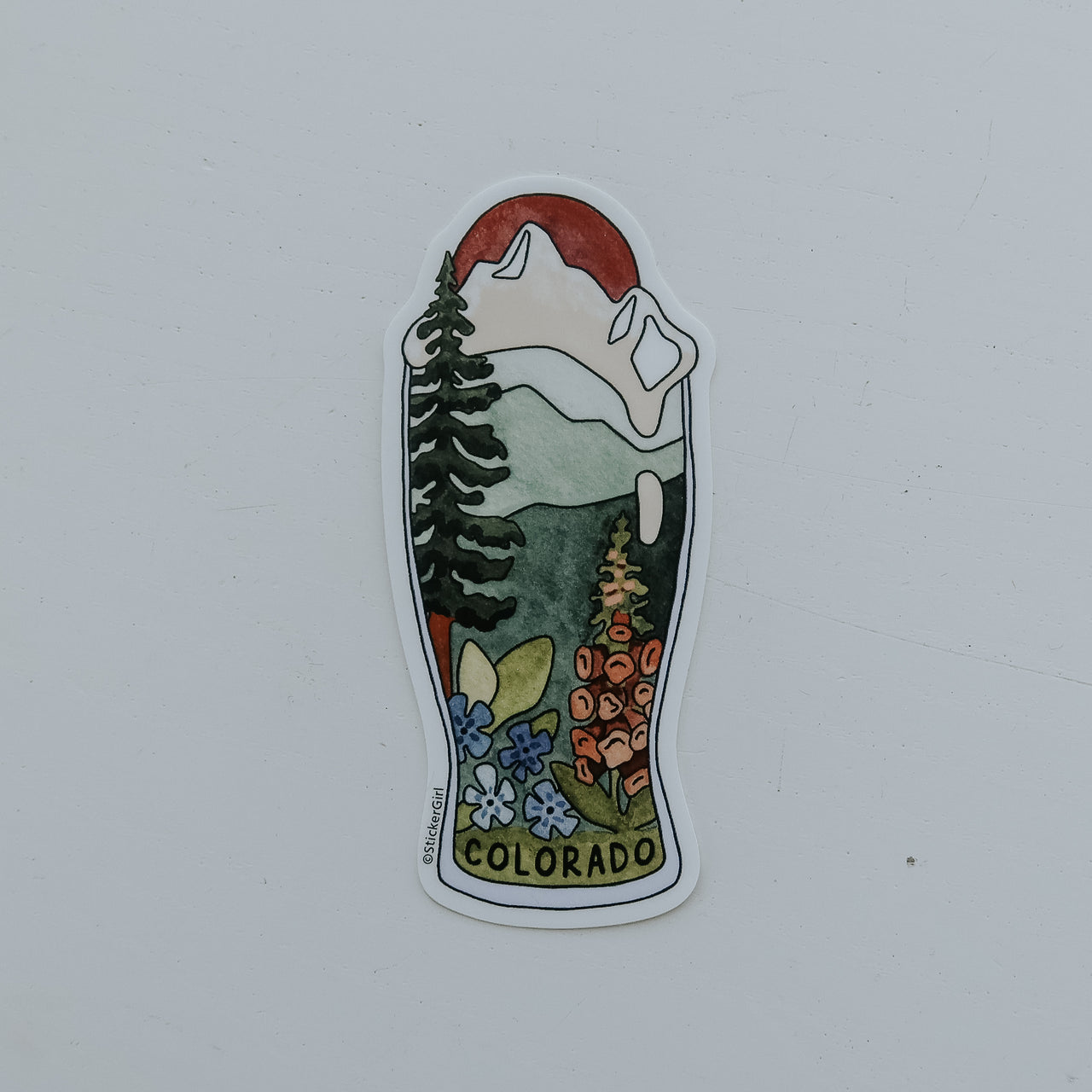 Colorado Pint Glass Sticker
