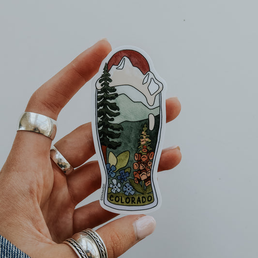 Colorado Pint Glass Sticker