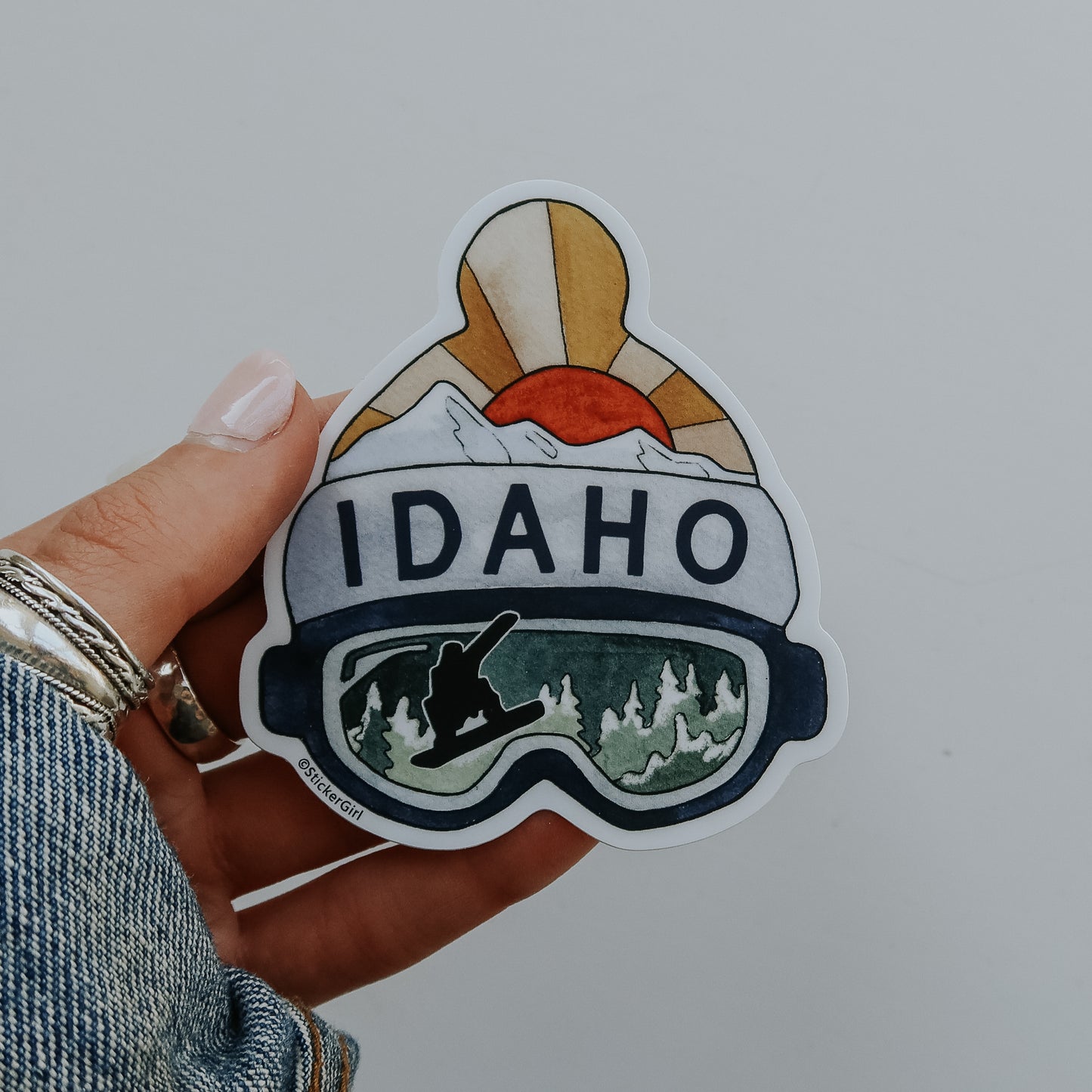 Idaho Goggles and Hat Sticker