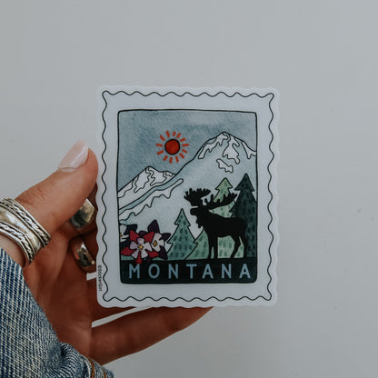 Montana Moose Stamp