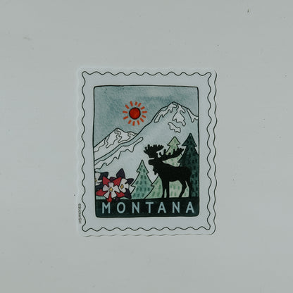 Montana Moose Stamp