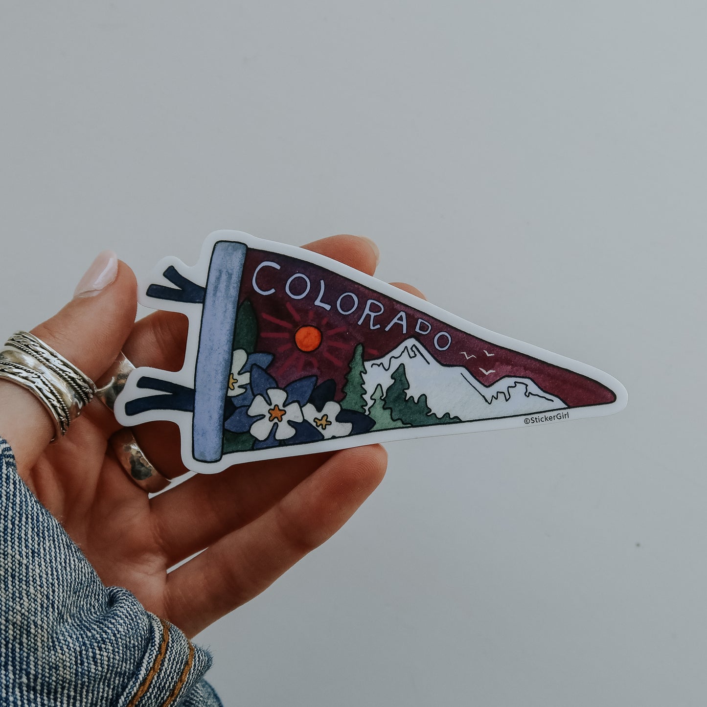 Colorado Purple Flag Sticker