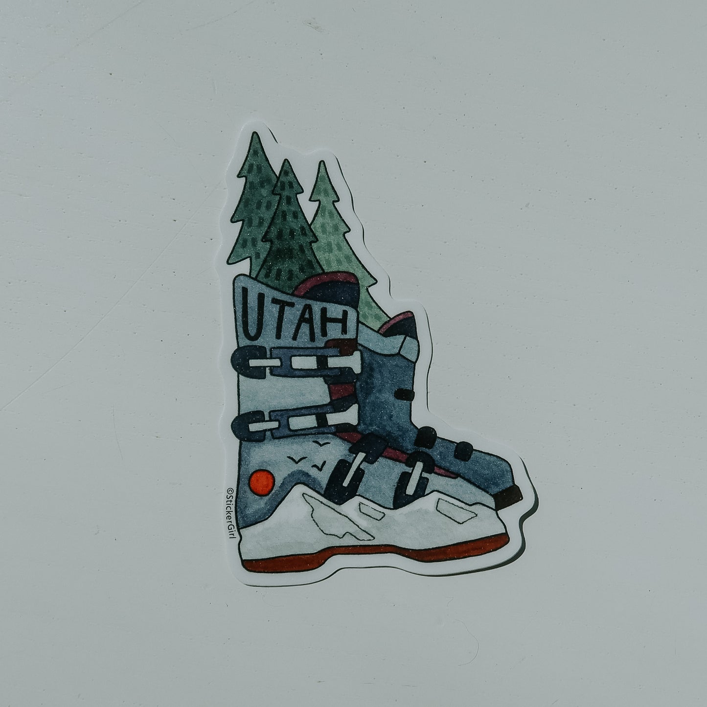 Utah Ski Shoes Sticker