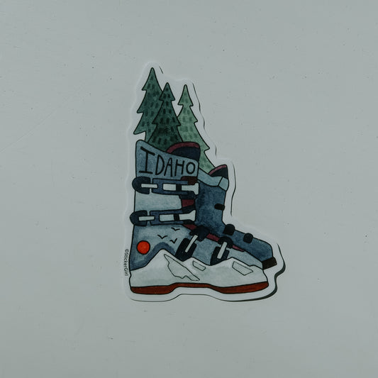 Idaho Ski Shoes Sticker
