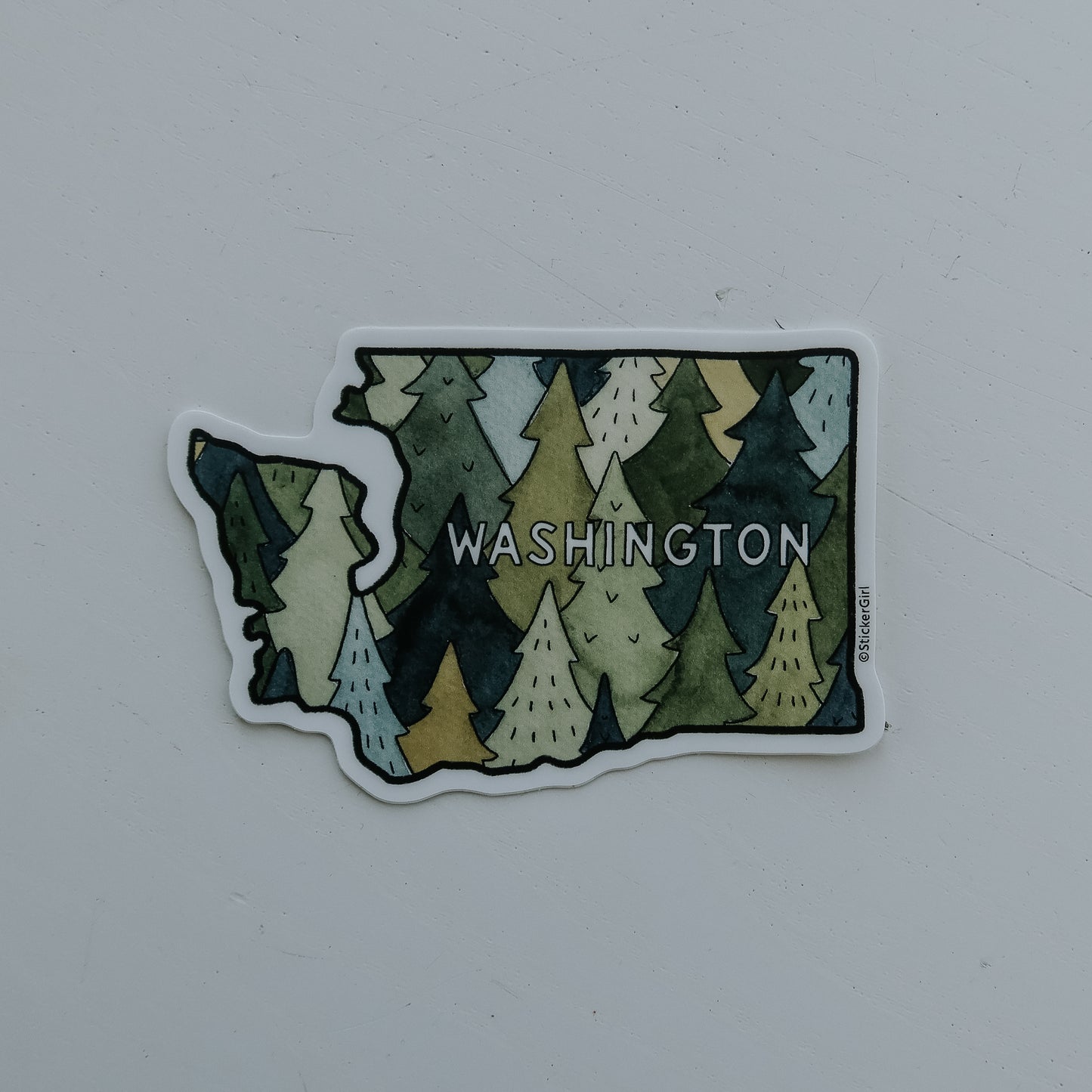 Washington Trees Sticker