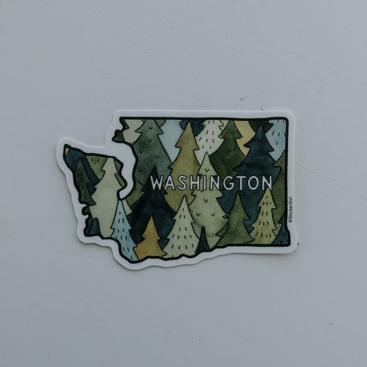 Washington Trees Sticker