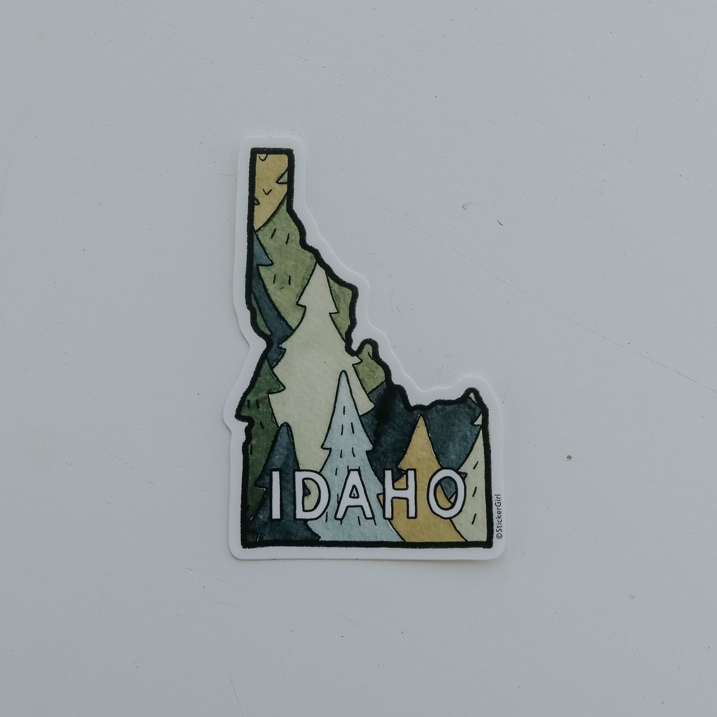 Idaho Trees Sticker