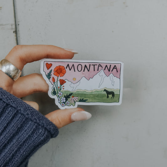 Pink Montana Magnet