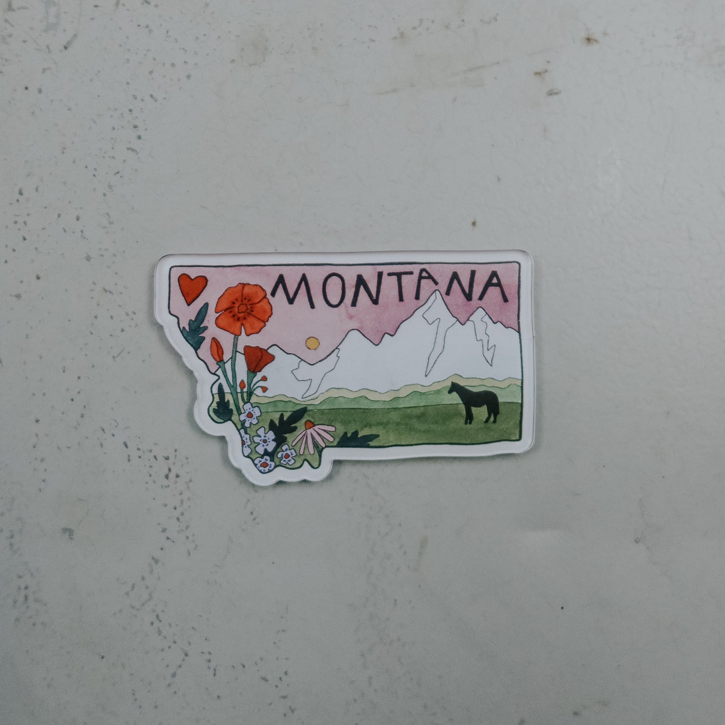 Pink Montana Magnet