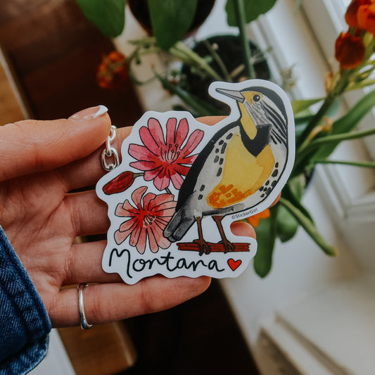 Montana State Bird Vinyl Sticker