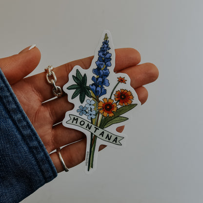 Montana Flower Bunch Vinyl Sticker