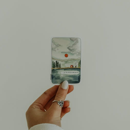 Adventure Begins Sticker