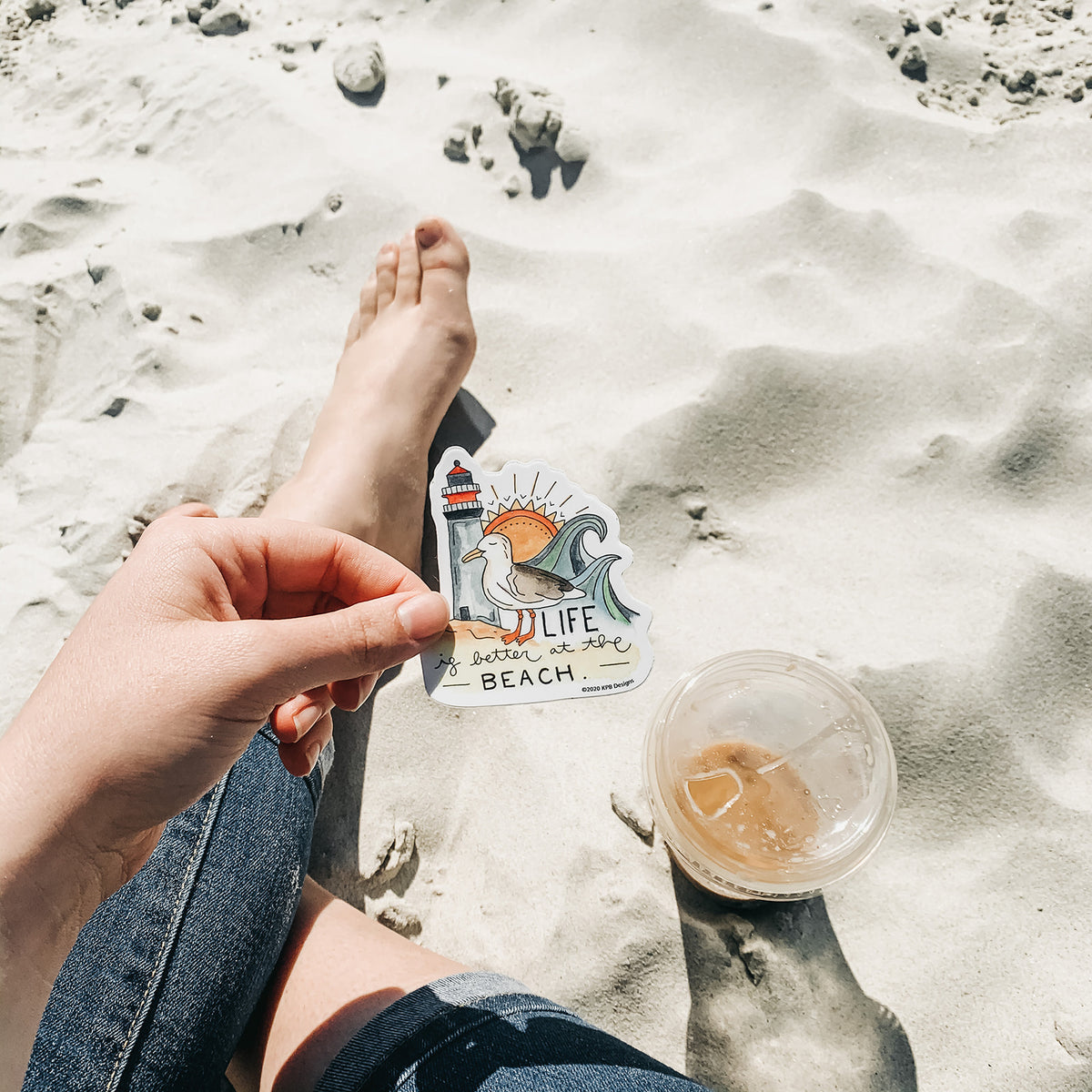 Gril Strand Sticker Beach Sticker – Sticker Girl