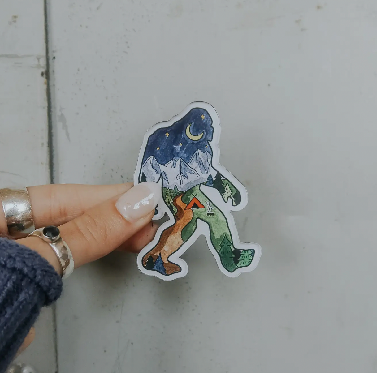 Night Sasquatch Magnet