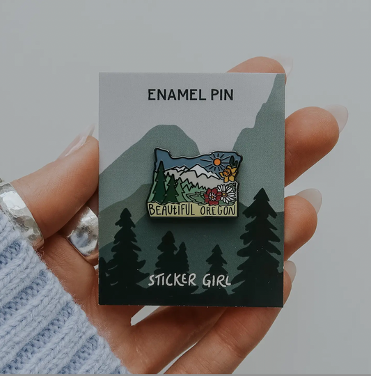 Beautiful Oregon Pin