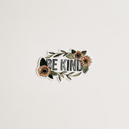 Sunflower Be Kind Sticker