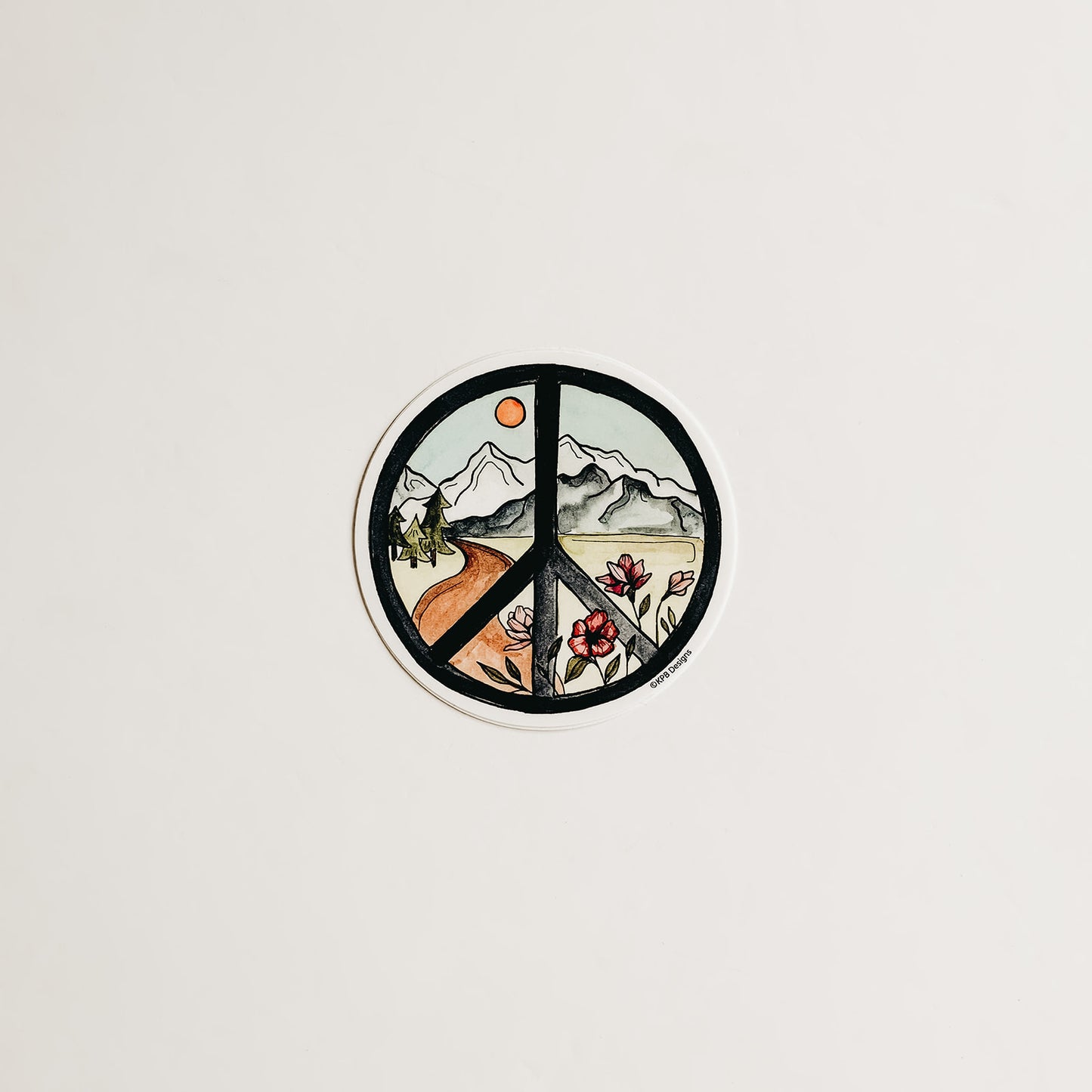 Circle Peace Sticker