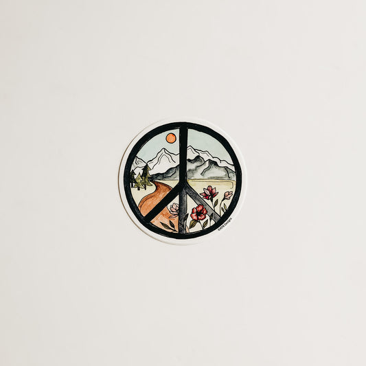 Circle Peace Sticker