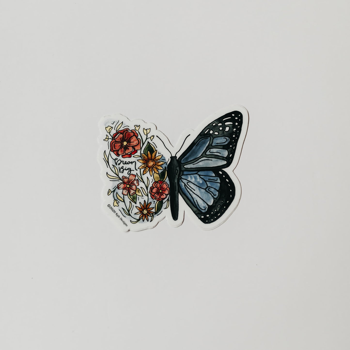 Flower Butterfly Sticker