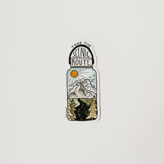 Scenic Route Sticker